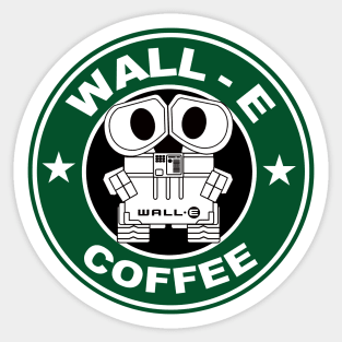 Wall E Coffee Sticker